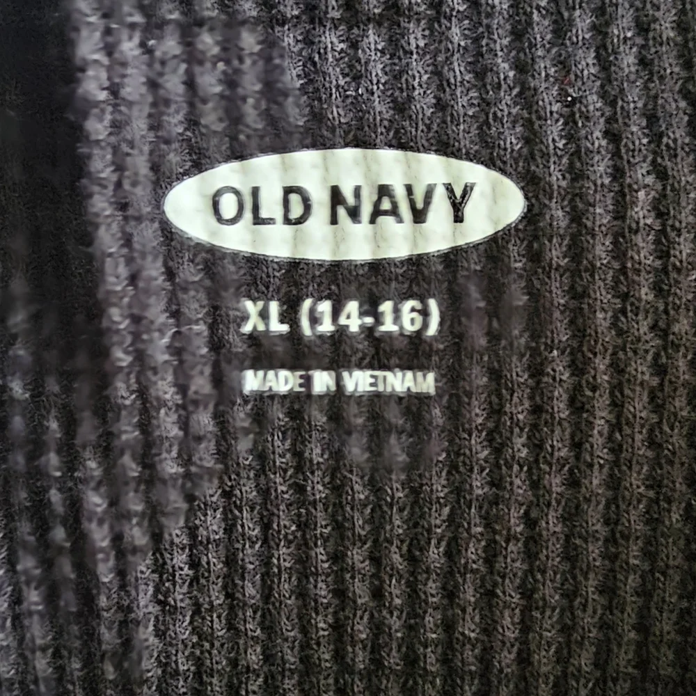 Old Navy Black Ribbed Knit Top
